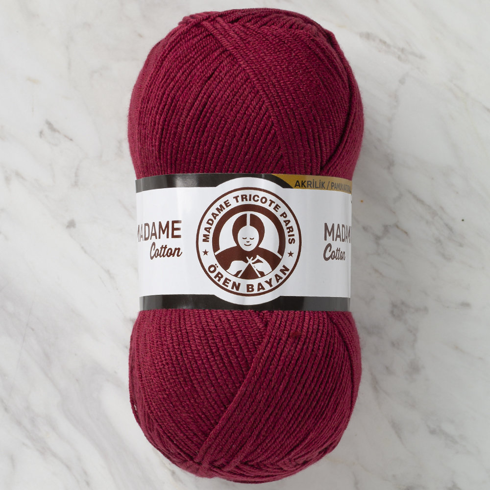 Madame Tricote Paris Madame Cotton Yarn Claret 010 Hobiumyarns