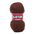 Kartopu Ak-Soft Knitting Yarn, Dark Brown - K890