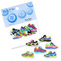 Dress It Up Renkli Spor Ayakkabısı Dekoratif Düğme - 6958