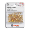 Kartopu 50-Piece Safety Pins, Gold Colour - K002.1.0028