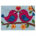 Duftin Lovebird Duo Picture Longstitch Kit - FLS579873-AA0346