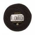 Domino Cotton Perle Size 8 Embroidery Thread (8 g), 4598008-Black
