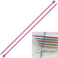 Pony Measure 3 mm 35 cm Aluminium Knitting Needles, Red - 34505