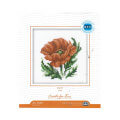 RTO Baltic 10 x 10 cm Kahverengi Çiçek Desenli Etamin Kiti - H167