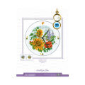 RTO Baltic 30 x 30 cm Clock Cross Stitch Kit, Flower Clock - M40007