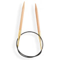KnitPro Basix Birch Huş Ağacı 4,5 Mm 40 Cm Misinalı Şiş - 35309