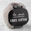 La Mia Linen Cotton Gri El Örgü İpi - L031