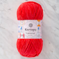 Kartopu Yumurcak Velvet Knitting Yarn, Red - YMD0008