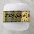 Altinbasak Gold No: 70 6 ply Lace Thead Ball, White - White