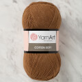 YarnArt Cotton Soft Knitting Yarn, Dark Brown - 40