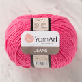 YarnArt Jeans Knitting Yarn, Pink - 42