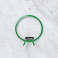 Nurge Metal Spring Tension Ring with Green Plastic Frame Embroidery Hoop, 126 mm