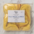 Gazzal Felt Wool Lurex Sarı Ebruli Yün Keçe - 6005