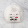 Etrofil Bambino Lux Cotton Yarn, White - 70019
