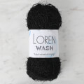 Loren Wash Siyah El Örgü İpi - R004