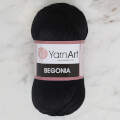 YarnArt Begonia 50gr Knitting Yarn, Black - 999