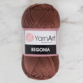 YarnArt Begonia 50gr Knitting Yarn, Brown - 0077
