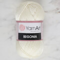 YarnArt Begonia 50gr Kırık Beyaz El Örgü İpi - 0326