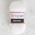 YarnArt Begonia 50gr Beyaz El Örgü İpi - 003