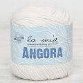 La Mia Angora 50gr Beyaz El Örgü İpi - L001