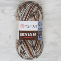YarnArt Crazy Color Knitting Yarn, Variegated - 158