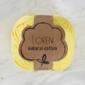 Loren Natural Cotton Yarn, Pastel Yellow - R086