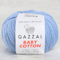 Gazzal Baby Cotton Açık Mavi Bebek Yünü - 3423