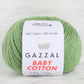 Gazzal Baby Cotton Yeşil Bebek Yünü - 3448