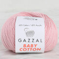 Gazzal Baby Cotton Knitting Yarn, Pink - 3444