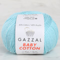 Gazzal Baby Cotton Knitting Yarn, Blue - 3451