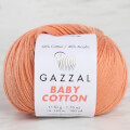 Gazzal Baby Cotton Knitting Yarn, Orange - 3465
