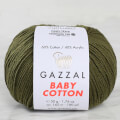 Gazzal Baby Cotton Asker Yeşili Bebek Yünü - 3463