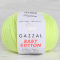 Gazzal Baby Cotton Yarn, Neon Yellow - 3462