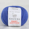Gazzal Baby Cotton Knitting Yarn, Blue - 3421