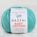 Gazzal Baby Cotton Knitting Yarn, Turquoise - 3426