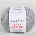 Gazzal Baby Cotton Knitting Yarn, Grey - 3430