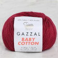 Gazzal Baby Cotton Bordo Bebek Yünü - 3442