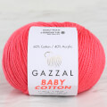 Gazzal Baby Cotton Knitting Yarn, Fuchsia - 3458