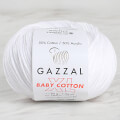 Gazzal Baby Cotton XL Baby Yarn, White - 3432