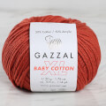 Gazzal Baby Cotton XL Baby Yarn, Brick Color - 3453