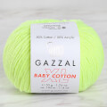 Gazzal Baby Cotton XL Knitting Yarn, Neon Yellow - 3462XL