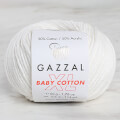 Gazzal Baby Cotton XL Beyaz Bebek Yünü - 3410XL