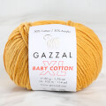 Gazzal Baby Cotton XL Baby Yarn, Mustard Yellow - 3447