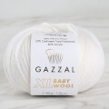 Gazzal Baby Wool XL Beyaz Bebek Yünü - 801XL