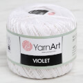 YarnArt Violet Yarn, White - 003