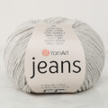 YarnArt Jeans Knitting Yarn, Grey - 49
