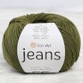 YarnArt Jeans Knitting Yarn, Dark Green - 82