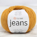YarnArt Jeans Knitting Yarn, Mustard Yellow - 84