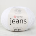 YarnArt Jeans Optik Beyaz El Örgü İpi - 62