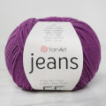 YarnArt Jeans Knitting Yarn, Purple - 50